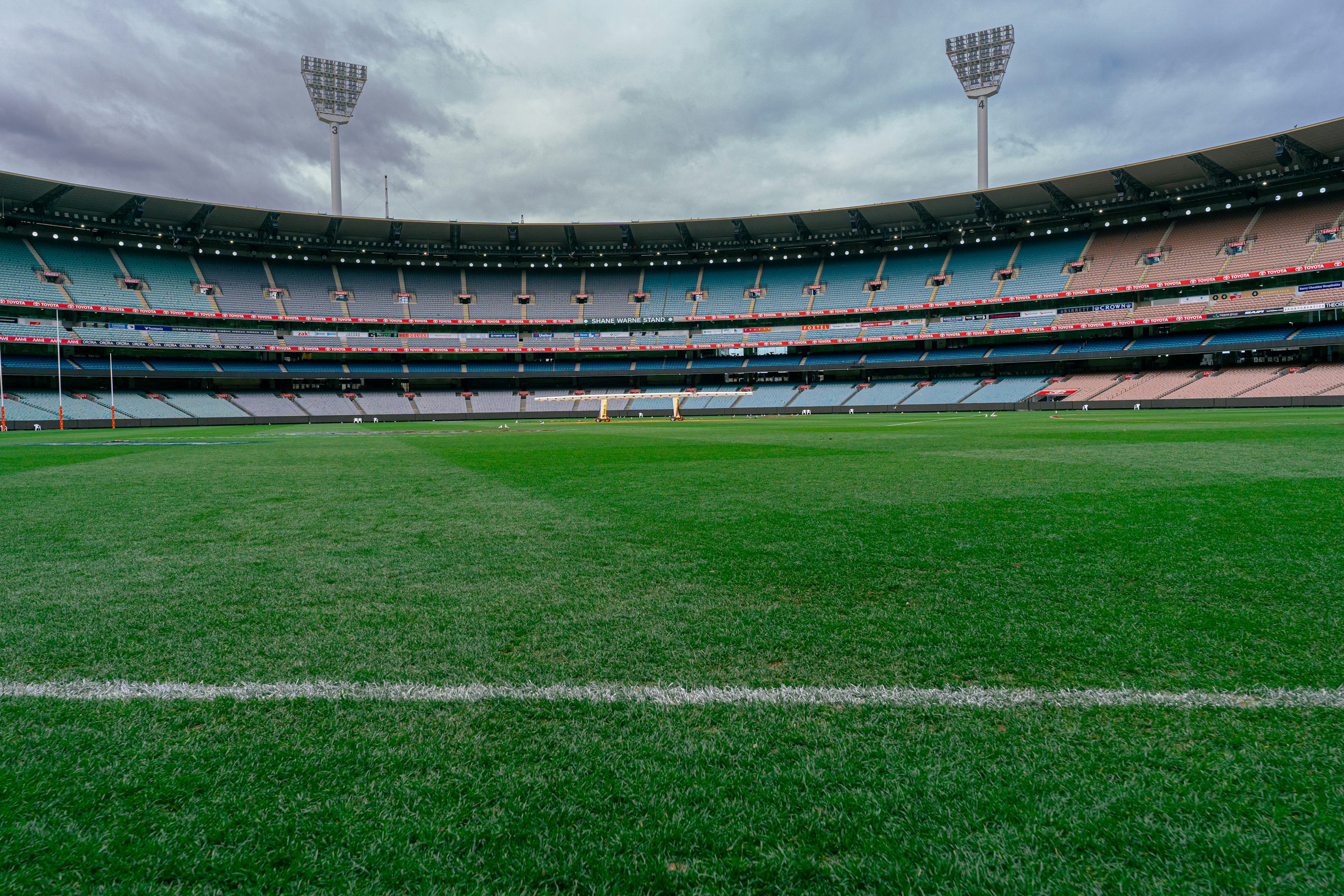 Large sports stadium filled with spectators